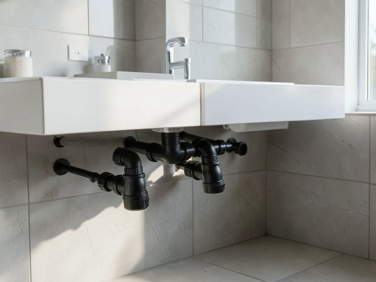 Diagnostic inspection for bathroom plumbing & fixture installation in San Clemente home