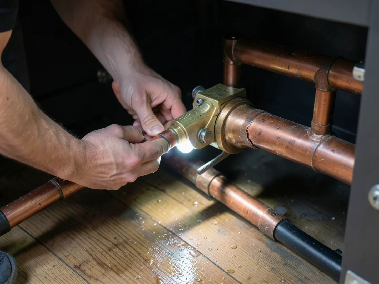 Diagnostic inspection for emergency plumbing in San Clemente home