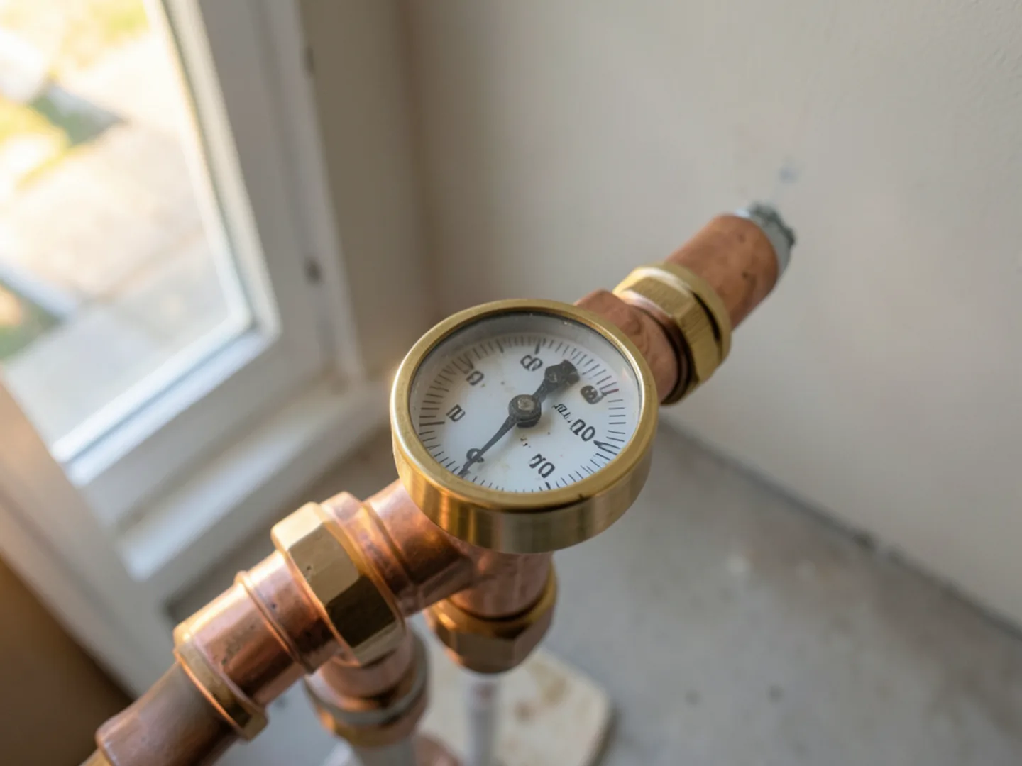 Final pressure and flow testing following emergency plumbing