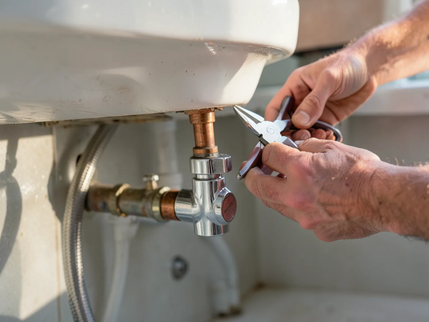 Final pressure and flow testing following faucet & sink repair