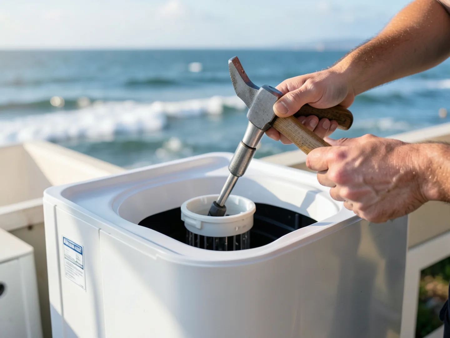 Final pressure and flow testing following garbage disposal installation & repair