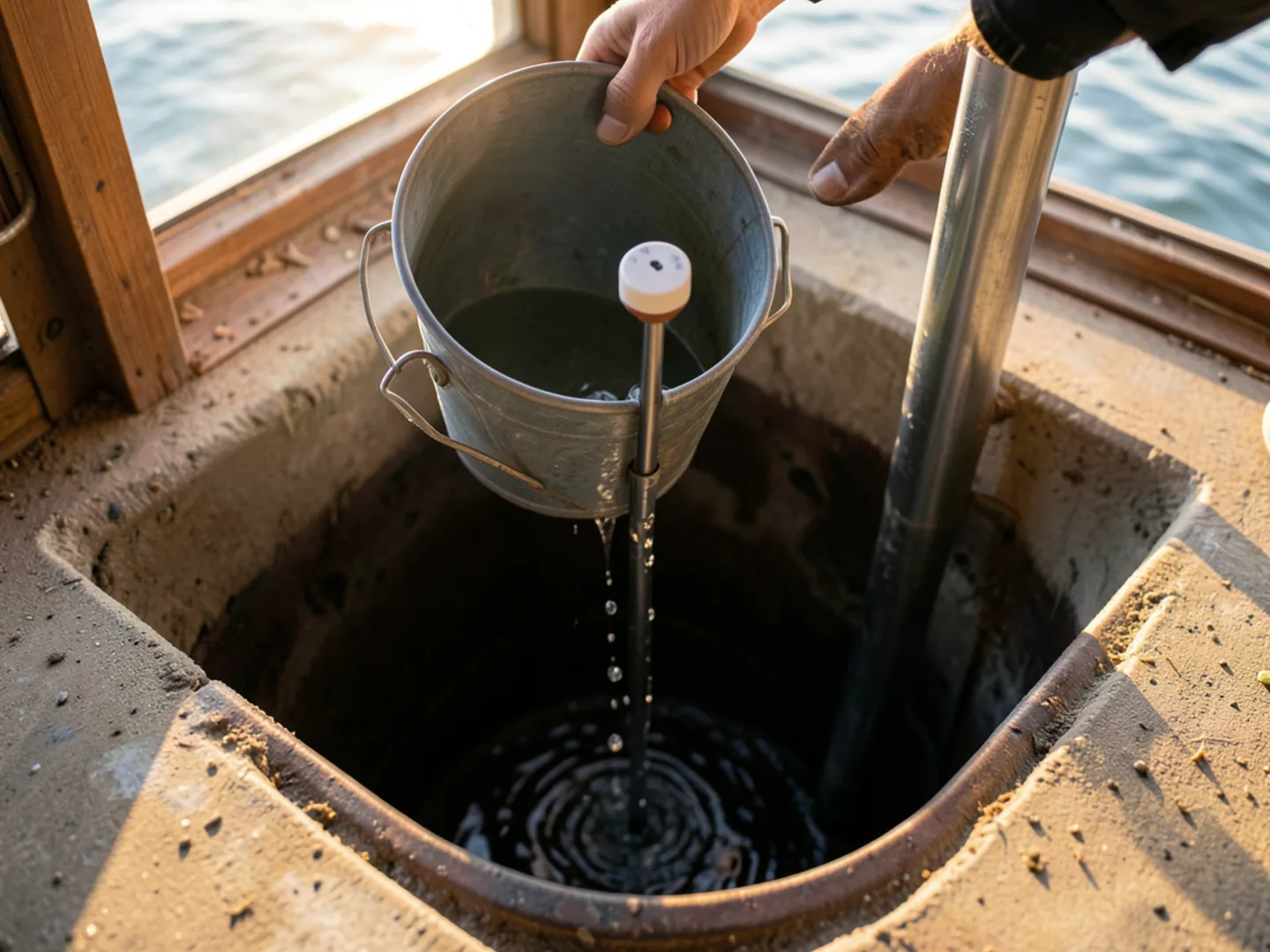 Final pressure and flow testing following sump pump installation & repair