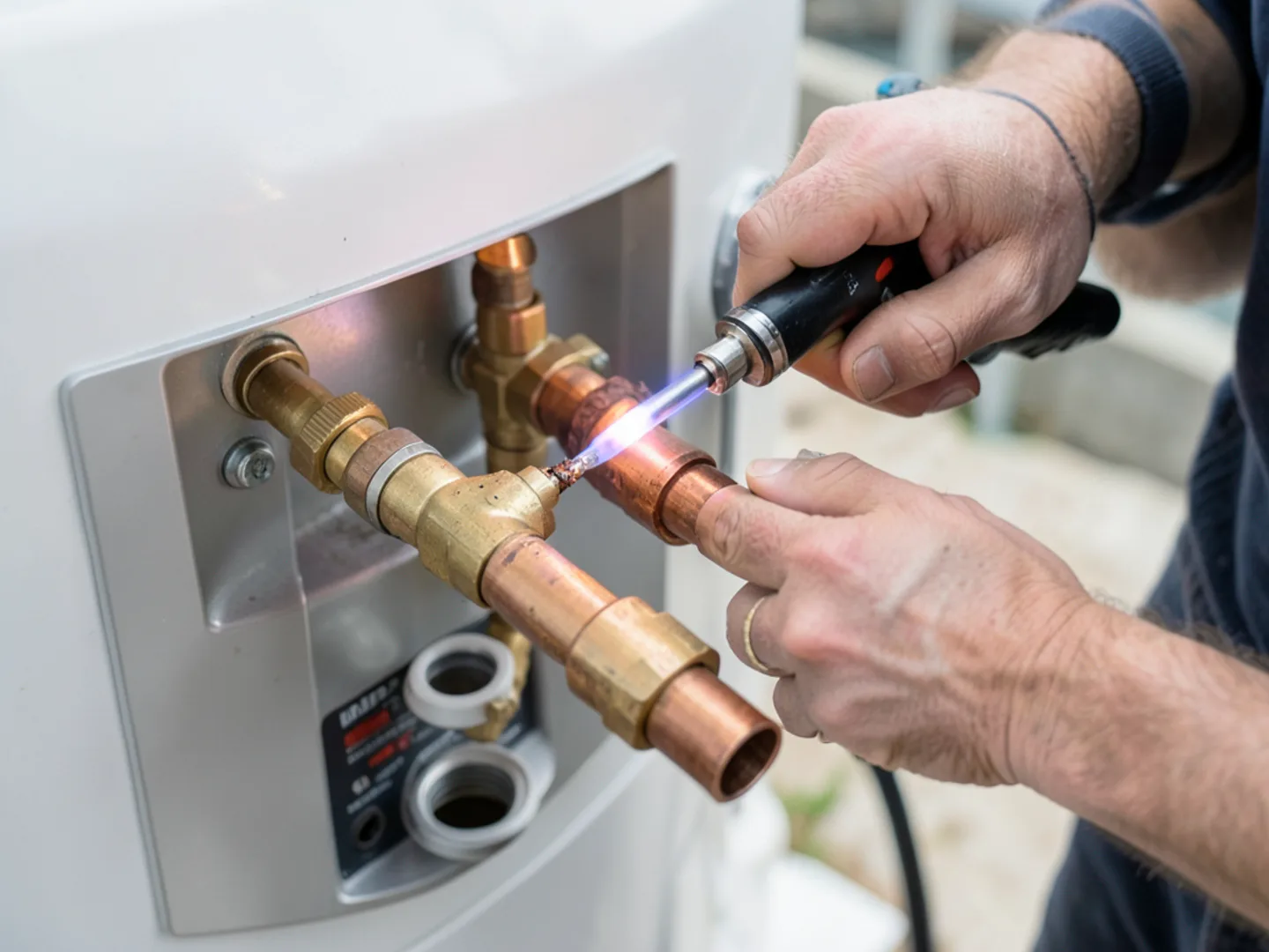 Service van dispatched from S El Camino Real for tankless water heater installation