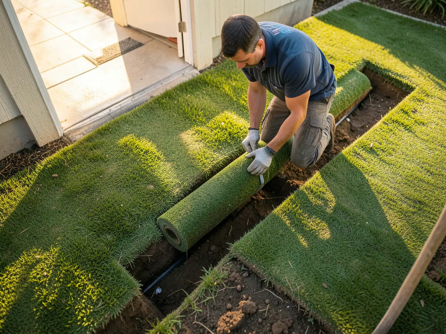 Final pressure and flow testing following water line repair & replacement