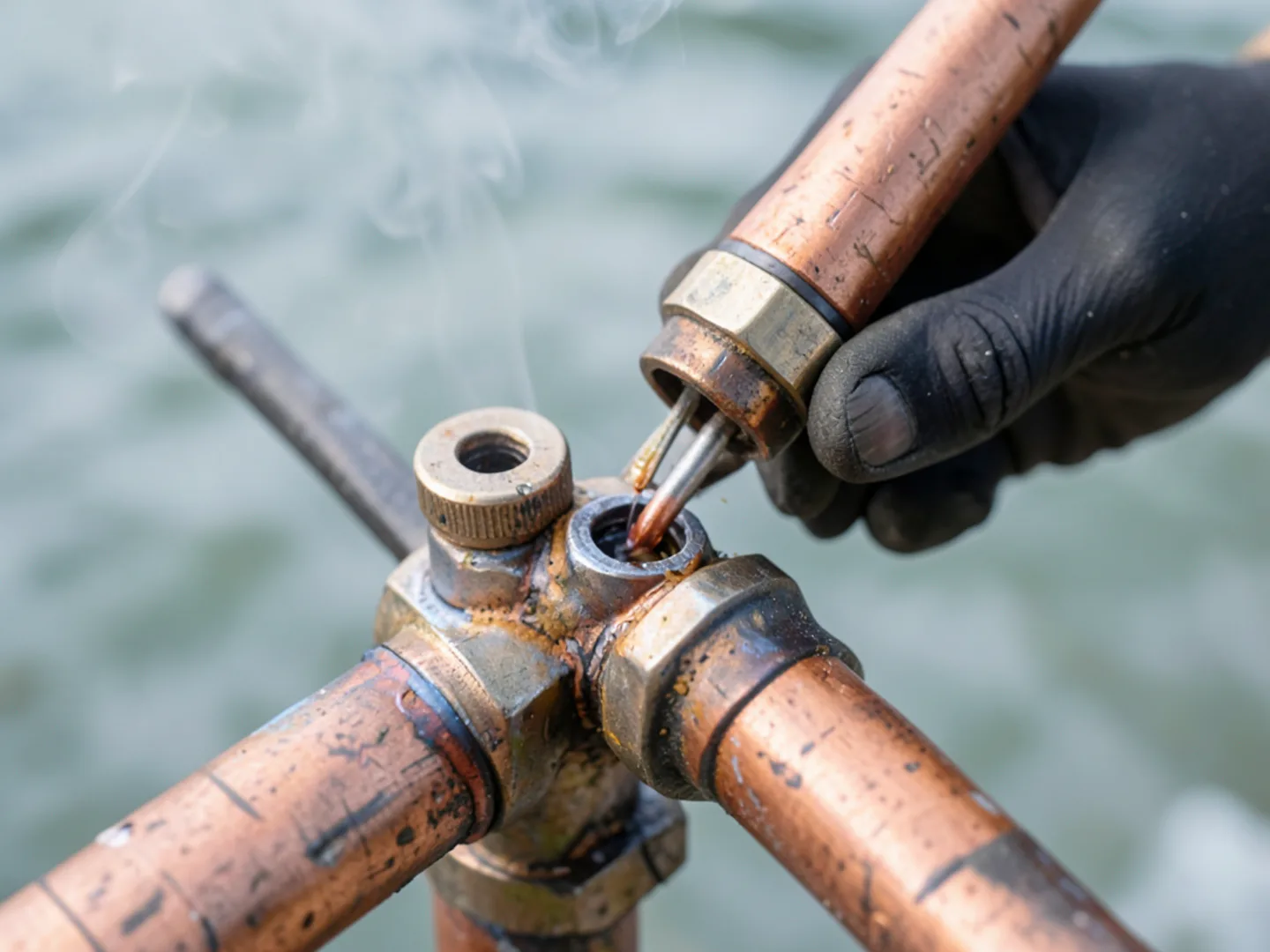 Final pressure and flow testing following water softener installation